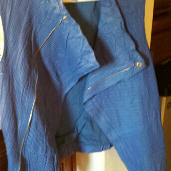 Kenna T Perforated Lambskin Leather Vest - Picture 1 of 3