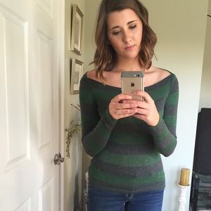 Green and Gray Sweater