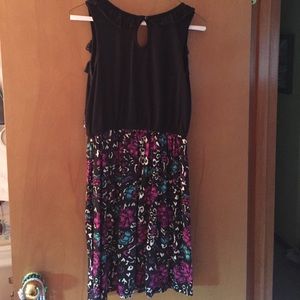 Black and floral dress