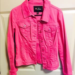 Guess Pink Jean Jacket