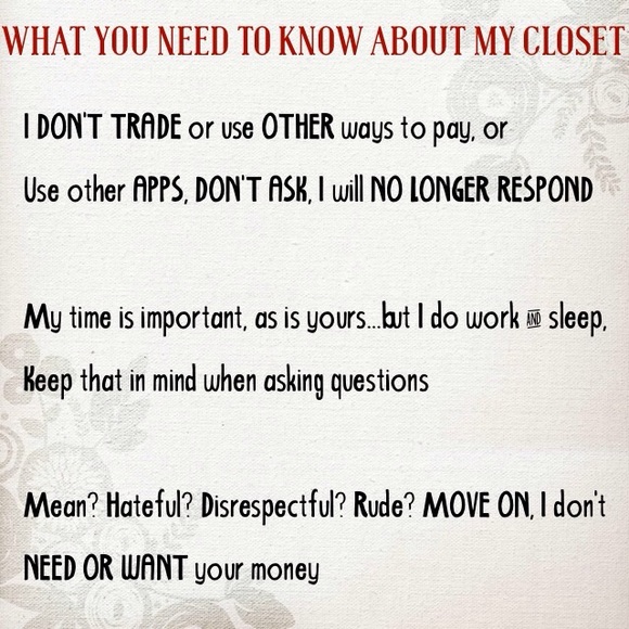 PLEASE READ THE RULES OF MY CLOSET PRIOR TO BUYING - Picture 3 of 3