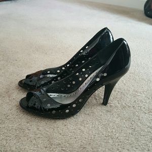 BCBG black heels size 8