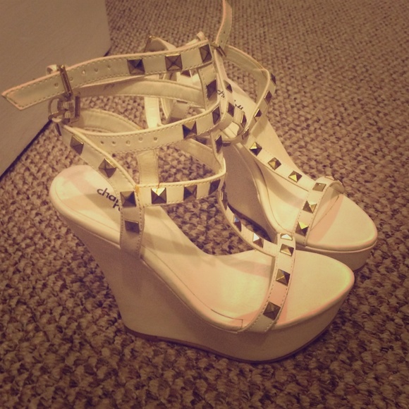 Shoes - White high heels