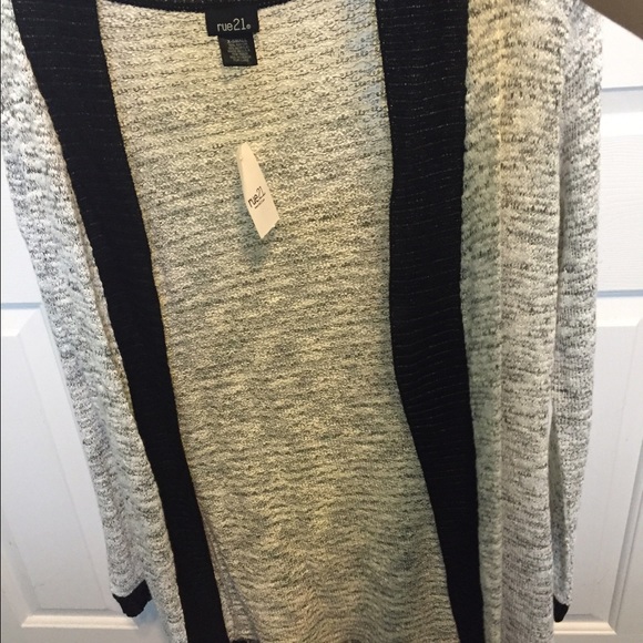 Black and white cardigan