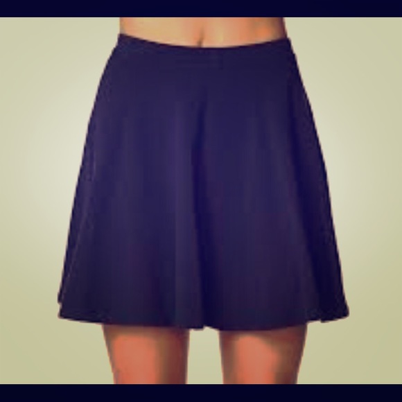 MICHAEL Michael Kors Navy Skater Skirt