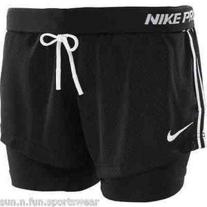 Nike pro 2 in 1 shorts women's