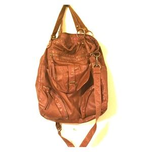 Brown cross body bag