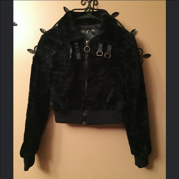 Faux fur jacket