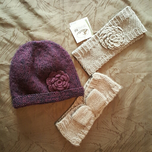 Bundle headbands and beanie