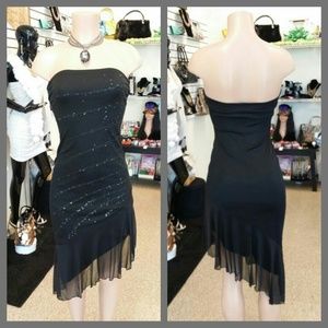 Black Strapless Dress