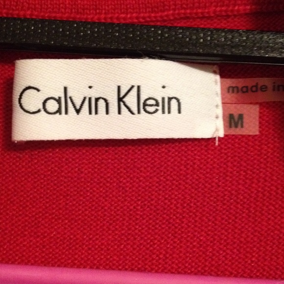 Red Calvin Klein Sweater Dress - Picture 2 of 2