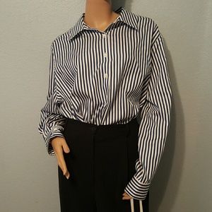 NWT blue and white stripe shirt