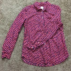 Salmon-purple Button-up