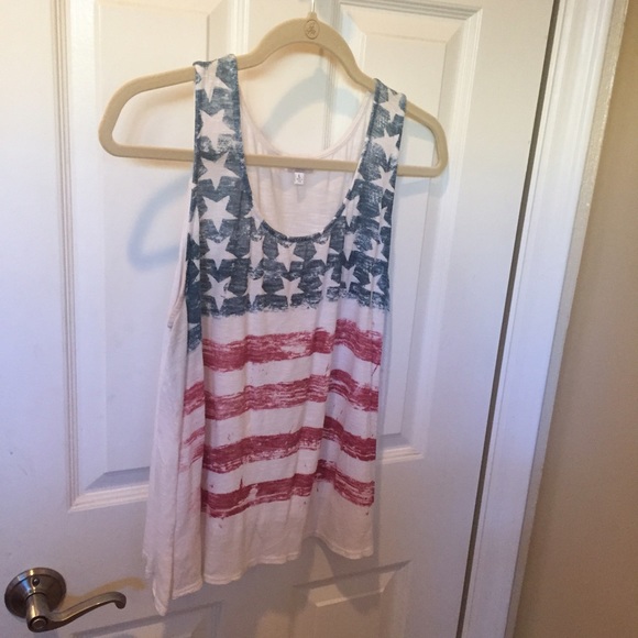 American flag tank
