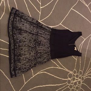 Cute black dress with gray and black flowers