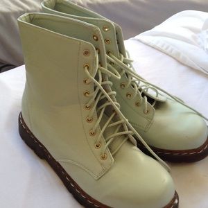 Mint Combat Boots