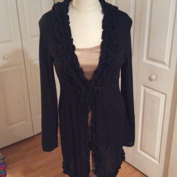 International Concepts Sweaters - 🌹Black Long Open Cardigan🌹