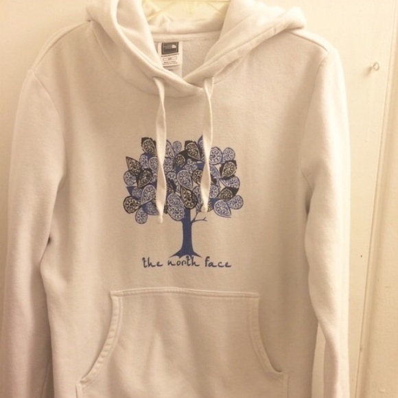 The North Face white hoodie