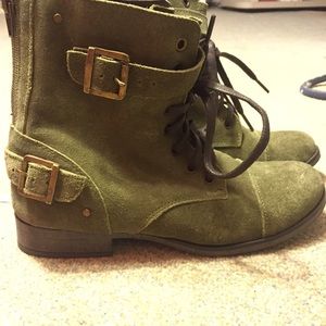 Dolce Vita Green combat boots