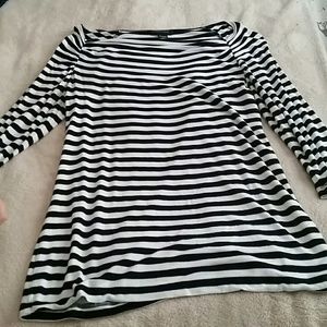 Stripe black and white blouse