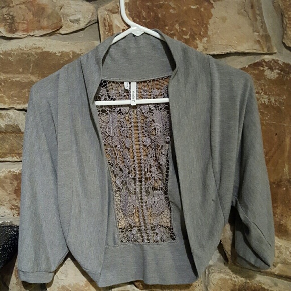 Grey cardigan