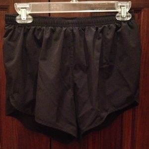 Black Nike running shorts