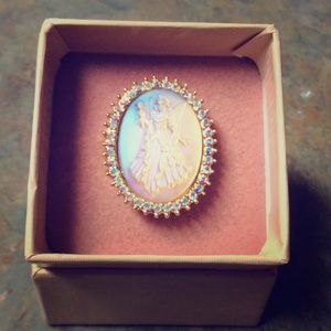 Kirks Folly Angel Cameo Auraborialis Ring