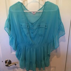 Aqua blouse