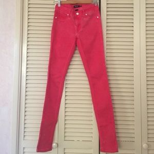 Miss Me dark pink washed skinny pants