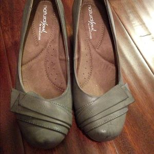 Size 6.5 grey wedge heels