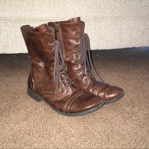 Brown Combat Boots