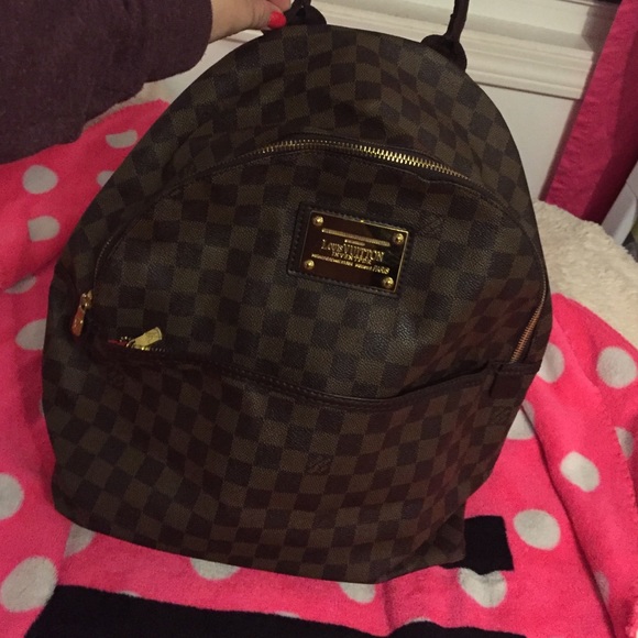 Checkered backpack