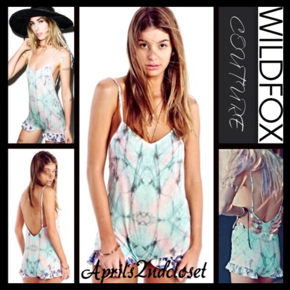 SOLD WILDFOX Ruffle Romper Jumpsuit - Picture 2 of 3