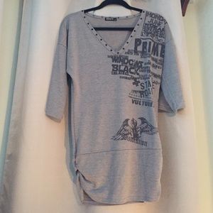 Funky light sweater top