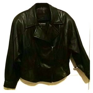 WILSON'S Black leather Jacket