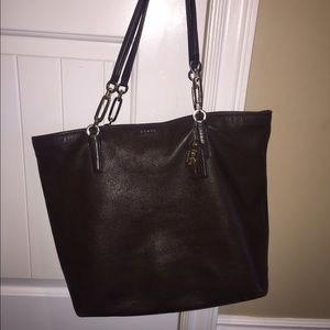Brown genuine leather Coach Purse.