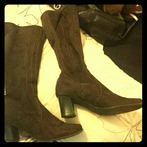 Brown Suede Boots