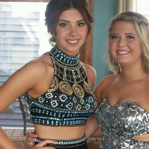 Sherri hill 2 piece prom dress