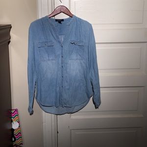 Nine West denim work shirt