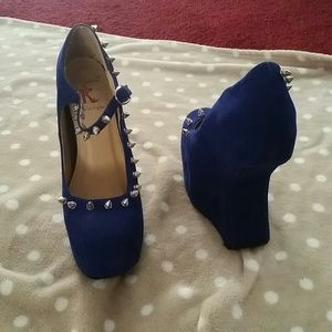 Blue heels