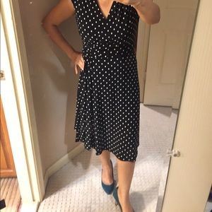 Ralph Lauren black polka dots dress