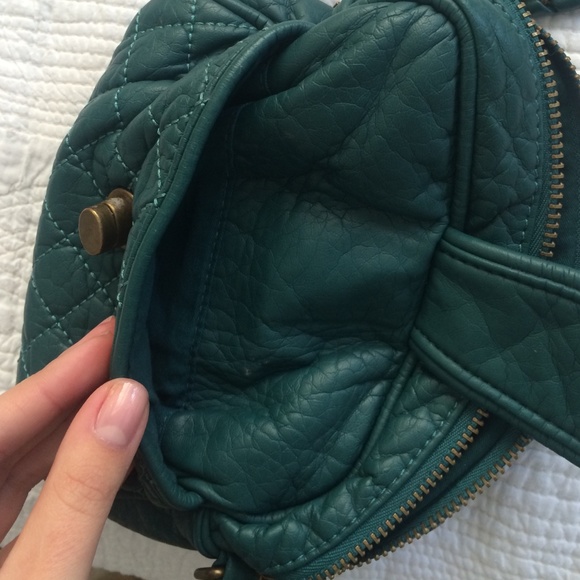 Dark Teal Shoulder Bag Purse - Picture 4 of 4