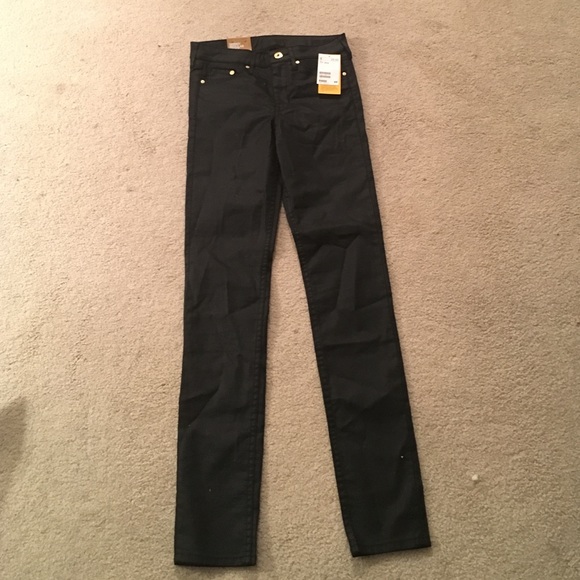 Faux leather look H&M Denim jeans