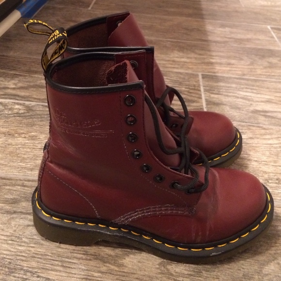 Dr. Martens Shoes | Like New Cherry Red Dr Martens 46 Doc ...