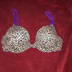 Cheetah print bra