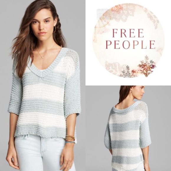 Free People Stripe Park Slope Sweater