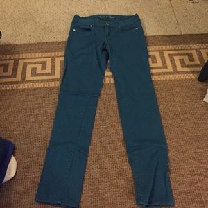 Teal jeans