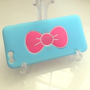 Pink Bow iPhone 6 Plus / 6s Plus Blue Case