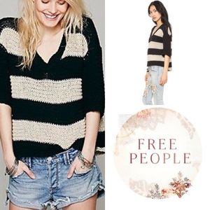 Free People Stripe Park Slope Sweater