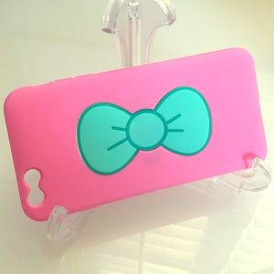 Mint Bow iPhone 6 Plus / 6s Plus Pink Case